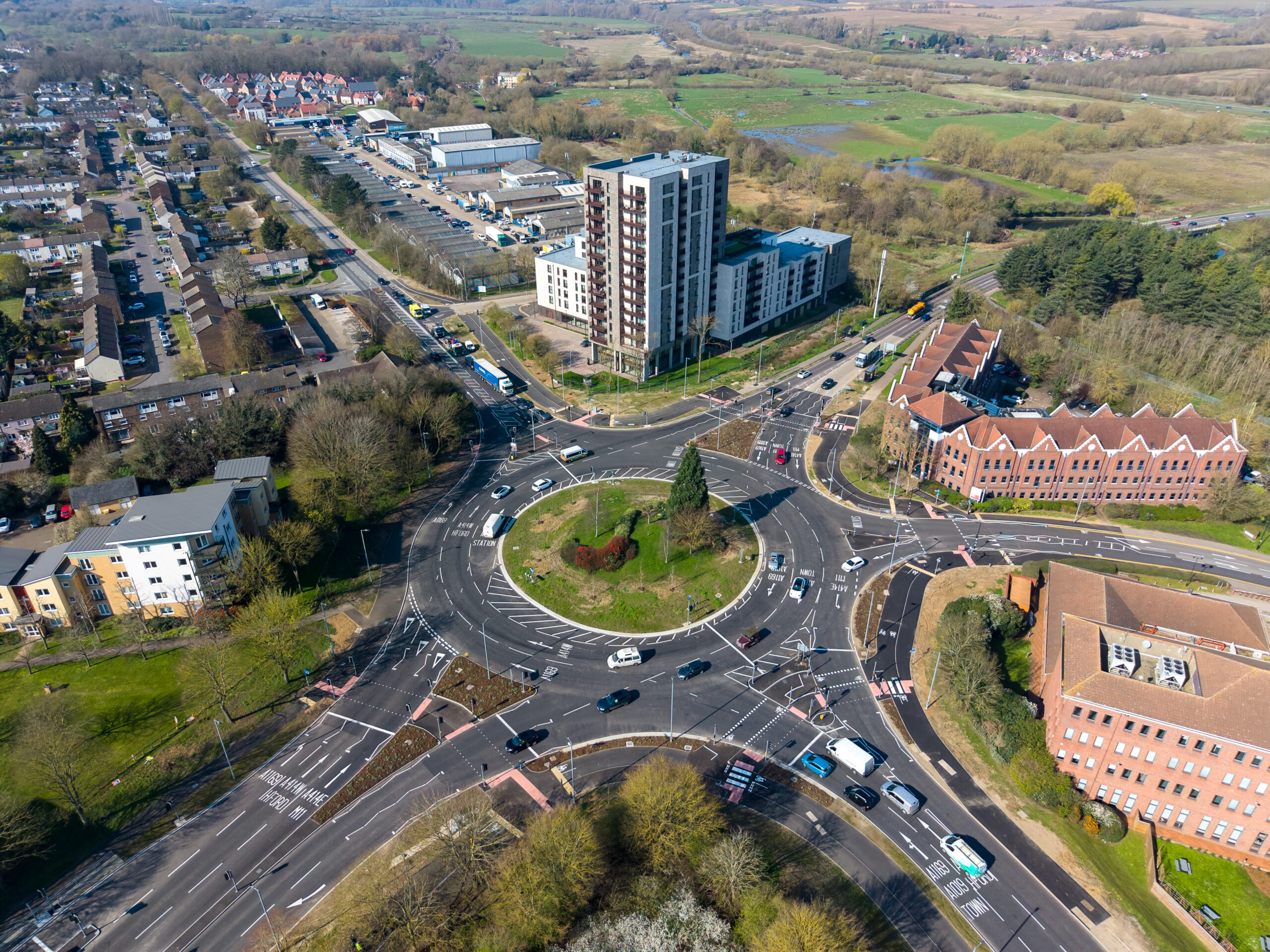 Birdseye view of new HGGT travel infrastructure